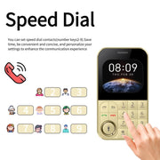 V9 Card Mobile Phone, 2.01 inch, MTK6261D, Support Bluetooth, FM, Torch, GSM, Dual SIM (Gold)