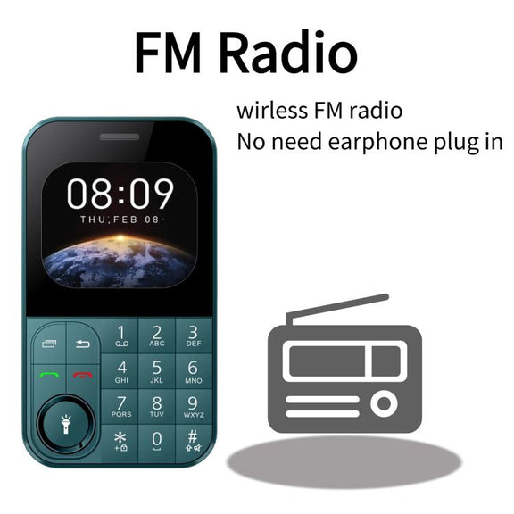 V9 Card Mobile Phone, 2.01 inch, MTK6261D, Support Bluetooth, FM, Torch, GSM, Dual SIM (Black)