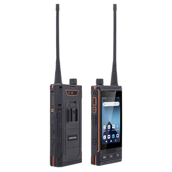 UNIWA P4 Plus UHF Walkie Talkie Rugged Phone, 4GB+64GB, 4.0 inch Android 14 MediaTek MT6765 Helio P35 Octa Core, Network: 4G (US Plug)