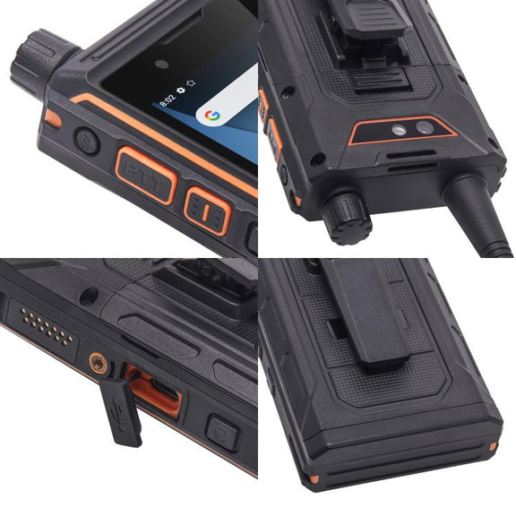UNIWA P4 Plus VHF Walkie Talkie Rugged Phone, 4GB+64GB, 4.0 inch Android 14 MediaTek MT6765 Helio P35 Octa Core, Network: 4G (EU Plug)