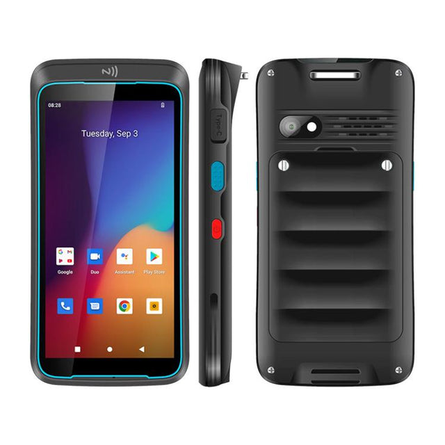 UNIWA V5N Barcode PDA Rugged Phone, 4GB+64GB, 5.5 inch Android 12 MediaTek MT6765 Helio P35 Octa Core, NFC, Network: 4G (AU Plug)