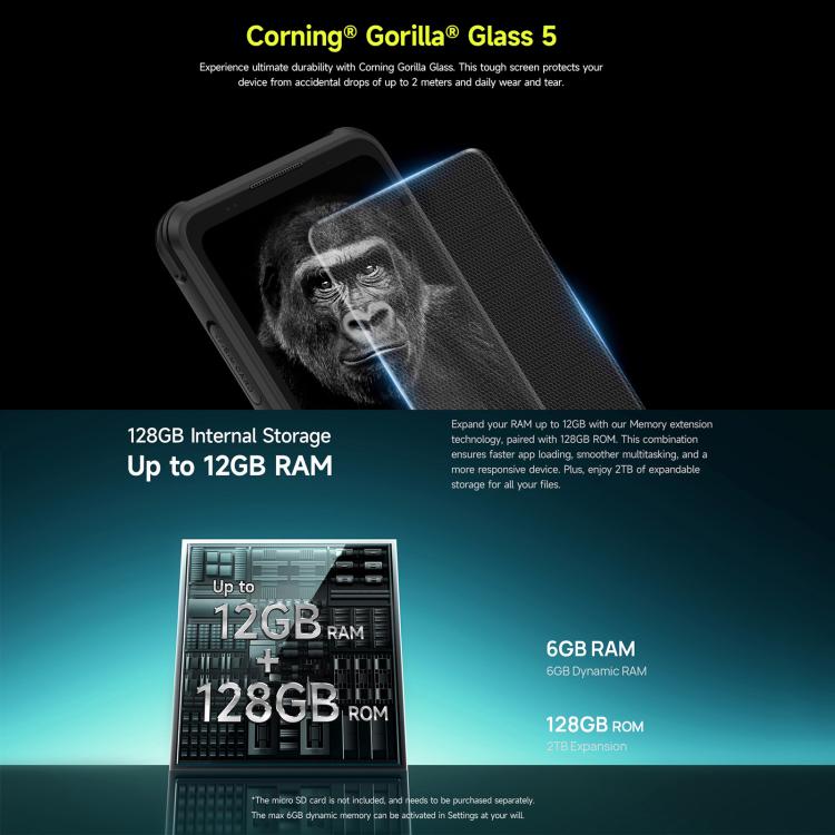 Ulefone Armor X31, 6GB+128GB, Night Vision, IP68/IP69K Rugged Phone, 6.56 inch Android 14 MediaTek Helio G91 Octa Core, Network: 4G, NFC, OTG (Black)