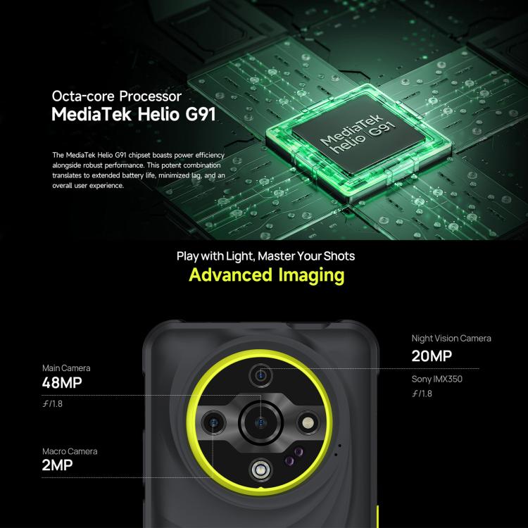Ulefone Armor X31, 6GB+128GB, Night Vision, IP68/IP69K Rugged Phone, 6.56 inch Android 14 MediaTek Helio G91 Octa Core, Network: 4G, NFC, OTG (Orange)