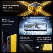 Xiaomi POCO X7 Pro 5G Global, 12GB+256GB, In-screen Fingerprint, 6.67 inch Xiaomi HyperOS 2 MediaTek Dimensity 8400-Ultra Octa Core, NFC, Network: 5G (Black)