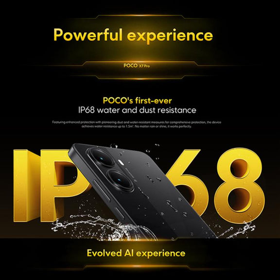 Xiaomi POCO X7 Pro 5G Global, 12GB+256GB, In-screen Fingerprint, 6.67 inch Xiaomi HyperOS 2 MediaTek Dimensity 8400-Ultra Octa Core, NFC, Network: 5G (Black)