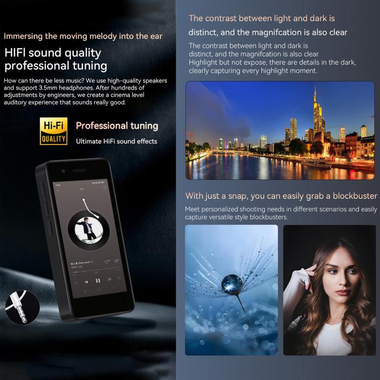 MELROSE S18, 2GB+16GB, 2.95 inch Android 9.0 MTK6737 Quad Core, Bluetooth, WiFi, Network: 4G (Black) - free shipping - PMC Jewellery - Order now!