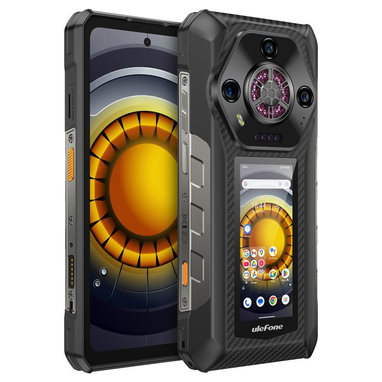 Ulefone Armor 30 Pro Rugged Phone, 16GB+512GB, Night Vision, 6.95 inch + 3.4 inch Dual Screen Android 14 MediaTek Dimensity 7300X Octa Core, Network: 5G, OTG, NFC (Black) - free shipping - PMc TechLife - Order now!