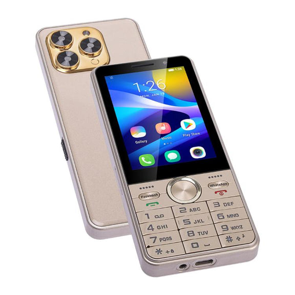 UNIWA XS17 Feature Phone, 2GB+16GB, 3.5 inch Android 8.1 MT6737M Quad Core, Network: 4G, Dual SIM Card (Black)