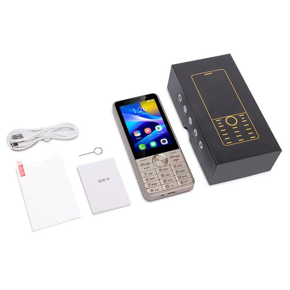 UNIWA XS17 Feature Phone, 2GB+16GB, 3.5 inch Android 8.1 MT6737M Quad Core, Network: 4G, Dual SIM Card (Gold)