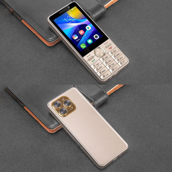 UNIWA XS17 Feature Phone, 2GB+16GB, 3.5 inch Android 8.1 MT6737M Quad Core, Network: 4G, Dual SIM Card (Gold)