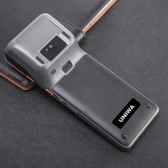 UNIWA V4P 2D QR Code Scanning Edition, 6 inch NFC Android 13 Smart Handheld POS Phone with Thermal Printer, 3GB+16GB, Unisoc SC9863a Octa Core, Network: 4G (Black)