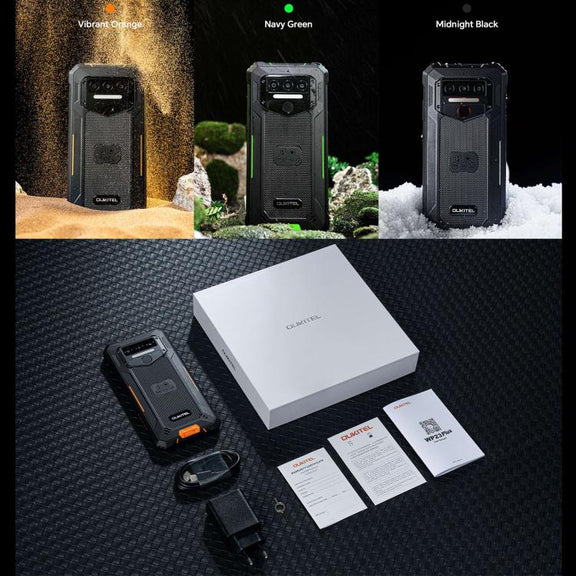 Oukitel WP23 Plus Rugged Phone, 8GB+256GB, 6.52 inch Android 14.0Unisoc T606 Octa-core, NFC, OTG, Network: 4G (Black)
