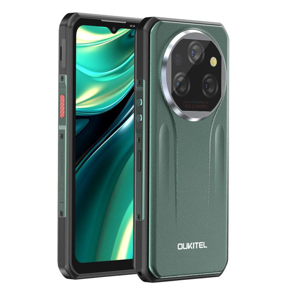 Oukitel WP39 Pro 5G Rugged Phone, 12GB+512GB, Night Vision, Fingerprint Identification, 6.6 inch Android 14 MediaTek Dimensity 6300 Octa Core, NFC, OTG, Network: 5G (Green)