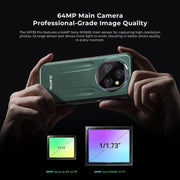 Oukitel WP39 Pro 5G Rugged Phone, 12GB+512GB, Night Vision, Fingerprint Identification, 6.6 inch Android 14 MediaTek Dimensity 6300 Octa Core, NFC, OTG, Network: 5G (Green)