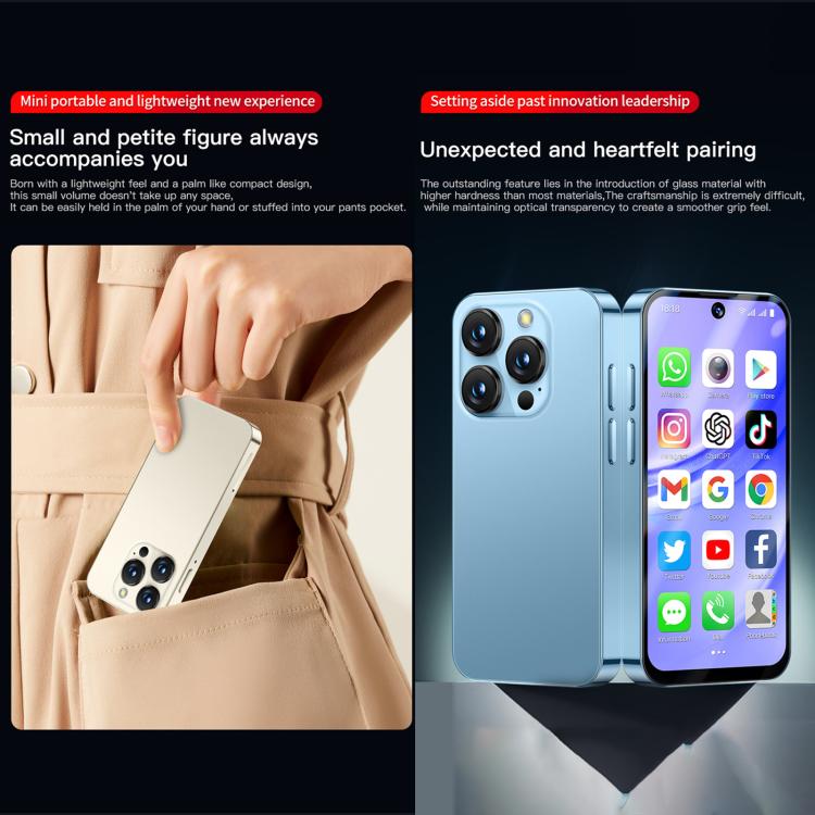 SOYES XS19 Pro, 6GB+128GB, 3.8 inch Android 12.0 MTK6762 Quad Core, Network: 4G, Dual SIM, GPS, OTG, Support Google Play Store (Blue) - free shipping - PMc TechLife - Order now!