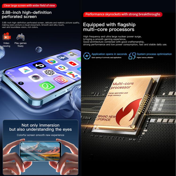 SOYES XS19 Pro, 6GB+128GB, 3.8 inch Android 12.0 MTK6762 Quad Core, Network: 4G, Dual SIM, GPS, OTG, Support Google Play Store (Beige) - free shipping - PMc TechLife - Order now!