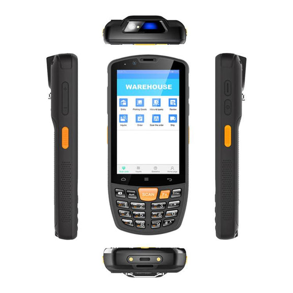 UNIWA HS006 Industrial PDA QR Code Scanner, 3GB+32GB, 4.0 inch Android 11 MediaTek MT6762 Octa Core, NFC, Network: 4G (US Plug)