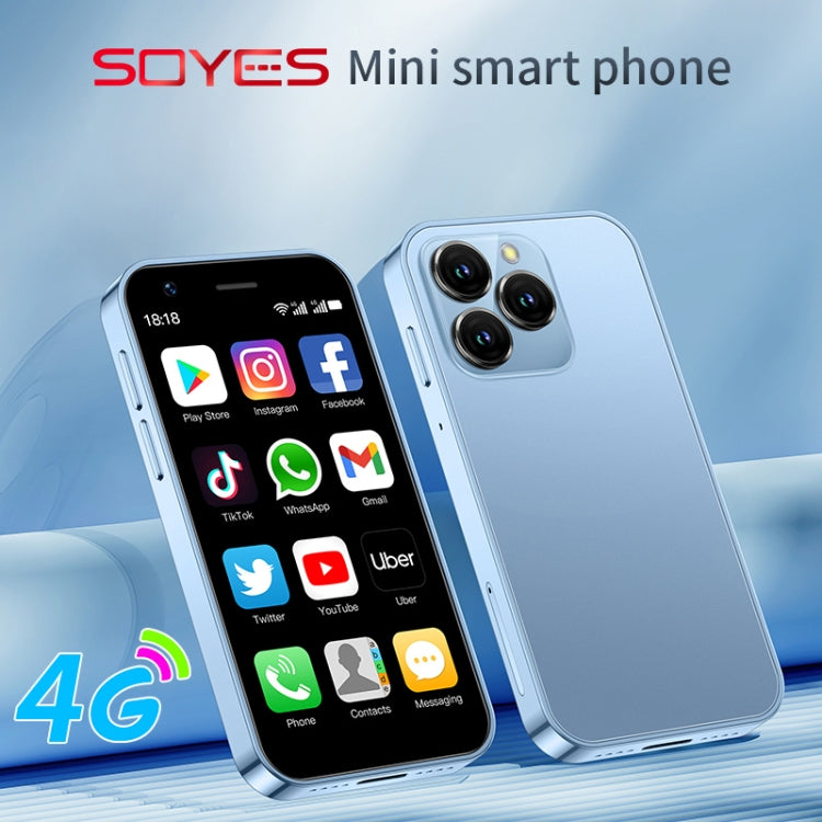 SOYES XS16, 2GB+16GB, 3.0 inch Android 10.0 MTK6737 Quad Core, Bluetooth, WiFi, Network: 4G, Dual SIM, Support Google Play Store (Blue)