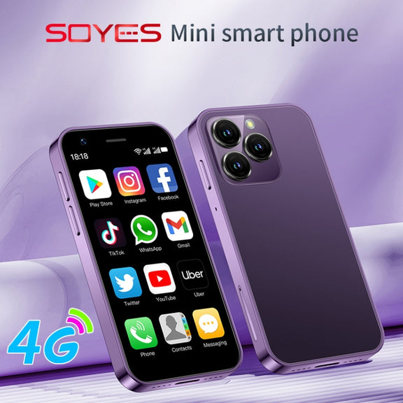 SOYES XS16, 2GB+16GB, 3.0 inch Android 10.0 MTK6737 Quad Core, Bluetooth, WiFi, Network: 4G, Dual SIM, Support Google Play Store (Purple)