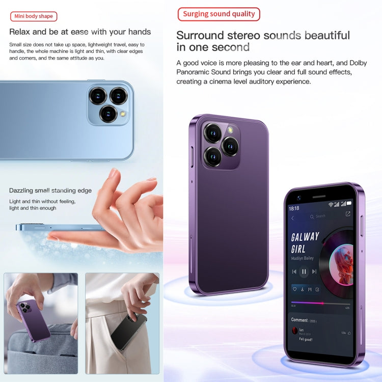 SOYES XS16, 2GB+16GB, 3.0 inch Android 10.0 MTK6737 Quad Core, Bluetooth, WiFi, Network: 4G, Dual SIM, Support Google Play Store (Black)