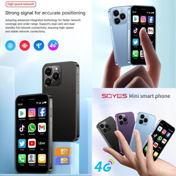 SOYES XS16, 3GB+64GB, 3.0 inch Android 10.0 MTK6737 Quad Core, Bluetooth, WiFi, Network: 4G, Dual SIM, Support Google Play Store (Blue)