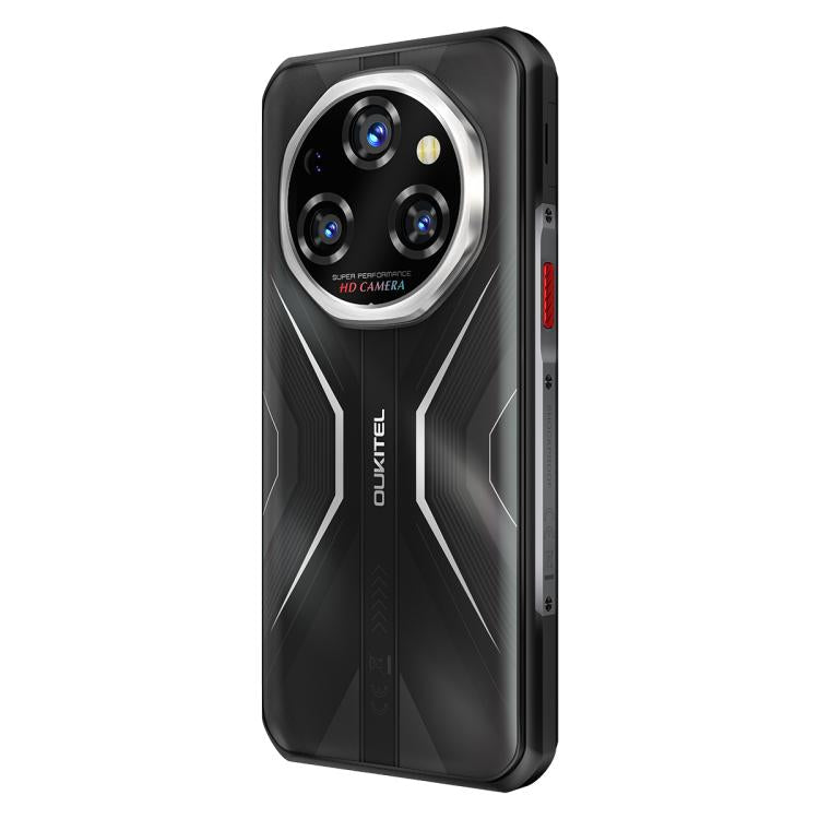 Oukitel WP55 Pro 5G Rugged Phone, 16GB+512GB, 108MP Camera, Fingerprint Identification, 6.6 inch Android 15 MediaTek Dimensity 7025 Octa Core, NFC, OTG, Network: 5G (Black)