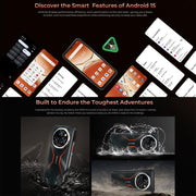 Oukitel WP55 Pro 5G Rugged Phone, 16GB+512GB, 108MP Camera, Fingerprint Identification, 6.6 inch Android 15 MediaTek Dimensity 7025 Octa Core, NFC, OTG, Network: 5G (Black)