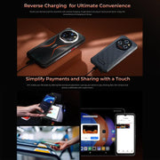 Oukitel WP55 Pro 5G Rugged Phone, 16GB+512GB, 108MP Camera, Fingerprint Identification, 6.6 inch Android 15 MediaTek Dimensity 7025 Octa Core, NFC, OTG, Network: 5G (Black)