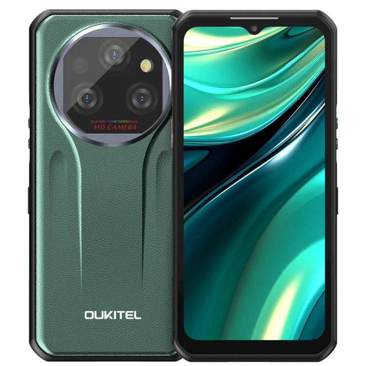 Oukitel WP39 5G Rugged Phone, 6GB+256GB, Night Vision, Fingerprint Identification, 6.6 inch MediaTek Dimensity 6100+ Octa Core, NFC, OTG, Network: 5G (Green) - free shipping - PMC TechLife - Order now!