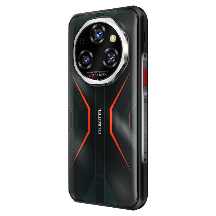 Oukitel WP55 5G Rugged Phone, 12GB+256GB, 108MP Camera, Fingerprint Identification, 6.6 inch Android 15 MediaTek Dimensity 7025 Octa Core, NFC, OTG, Network: 5G (Orange)