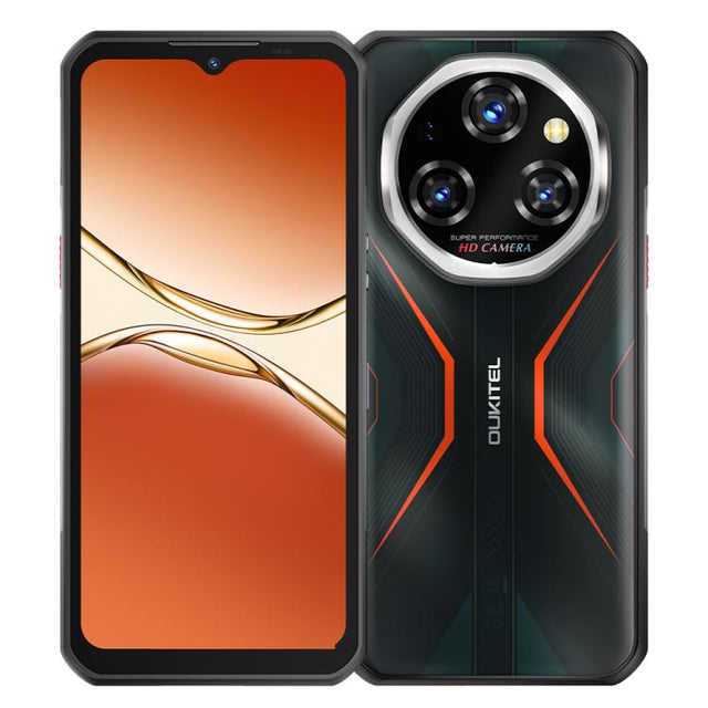 Oukitel WP55 5G Rugged Phone, 12GB+256GB, 108MP Camera, Fingerprint Identification, 6.6 inch Android 15 MediaTek Dimensity 7025 Octa Core, NFC, OTG, Network: 5G (Orange)