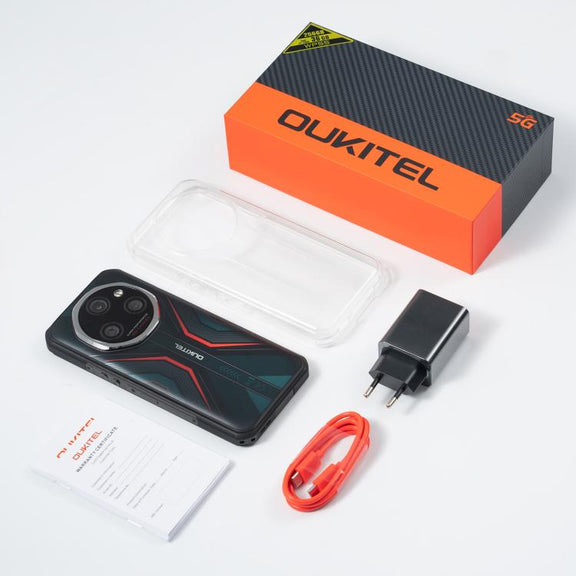Oukitel WP55 5G Rugged Phone, 12GB+256GB, 108MP Camera, Fingerprint Identification, 6.6 inch Android 15 MediaTek Dimensity 7025 Octa Core, NFC, OTG, Network: 5G (Orange)