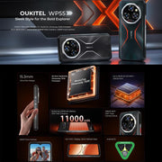 Oukitel WP55 5G Rugged Phone, 12GB+256GB, 108MP Camera, Fingerprint Identification, 6.6 inch Android 15 MediaTek Dimensity 7025 Octa Core, NFC, OTG, Network: 5G (Orange)