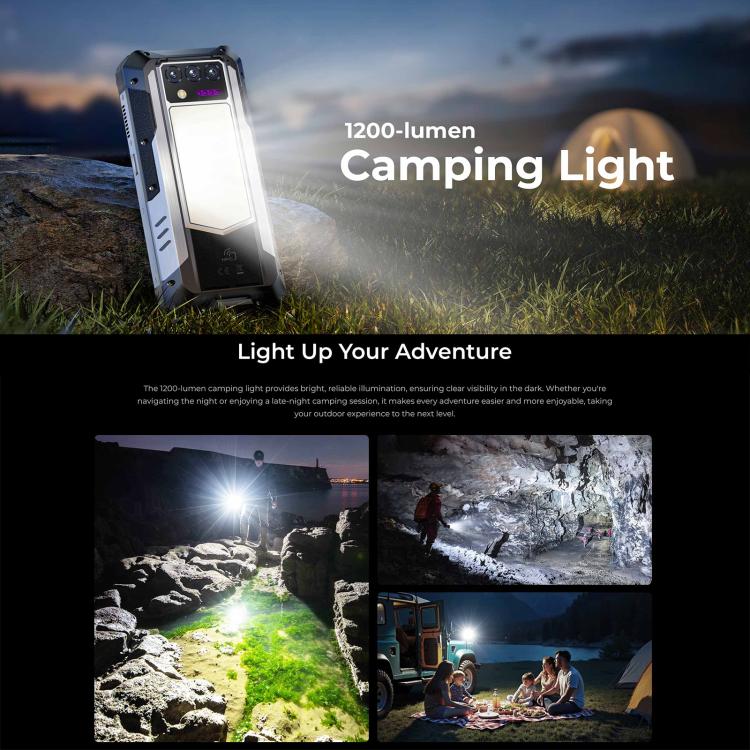 Oukitel WP100 TITAN 5G Projector Rugged Phone, 16GB+512GB, 200MP Camera, Fingerprint Identification, 6.8 inch Android 14 MediaTek Dimensity 7300 Octa Core, NFC, OTG, Network: 5G (Black) - free shipping - PMC TechLife - Order now!