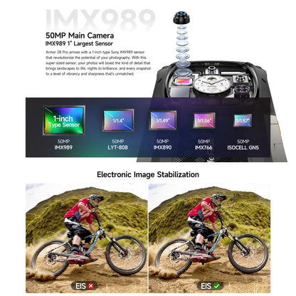 Ulefone Armor 28 Pro Rugged Phone, 16GB+512GB, Night Vision, 10600mAh, 6.67 inch + 1.04 inch Android 15 MediaTek Dimensity 7300 Octa Core, Network: 5G, NFC (Black) - free shipping - PMC Jewellery - Order now!