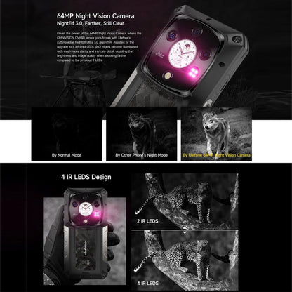 Ulefone Armor 28 Pro Rugged Phone, 16GB+512GB, Night Vision, 10600mAh, 6.67 inch + 1.04 inch Android 15 MediaTek Dimensity 7300 Octa Core, Network: 5G, NFC (Black) - free shipping - PMC Jewellery - Order now!