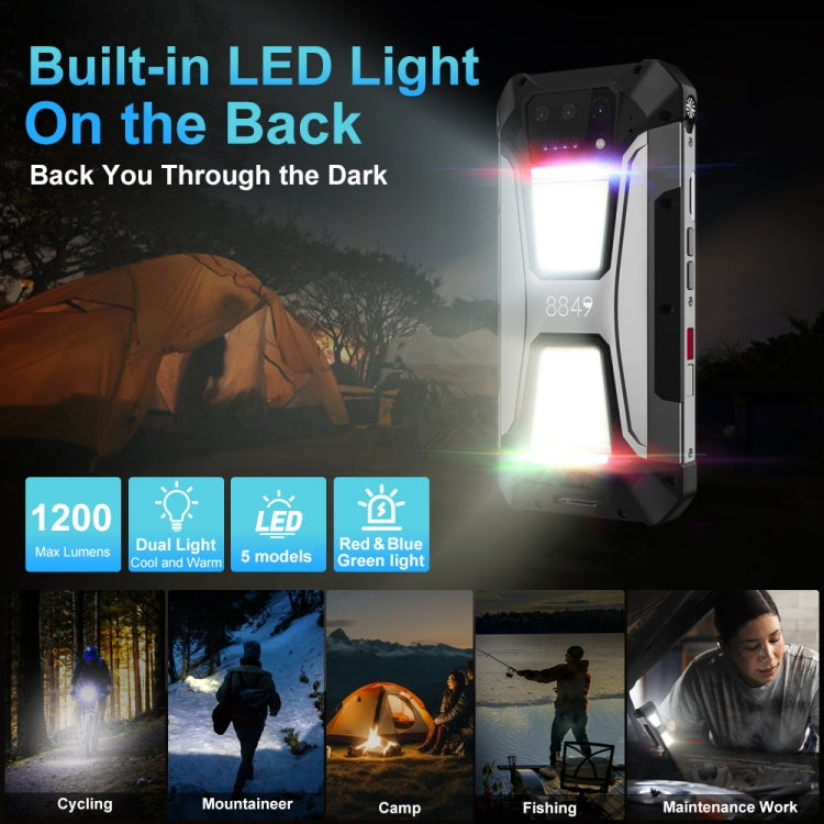 Unihertz 8849 Tank 2 Pro Night Vision Projector Rugged Phone, 12GB+256GB, 6.79 inch Android 14 MTK6789 Octa Core, Network: 4G (Black)