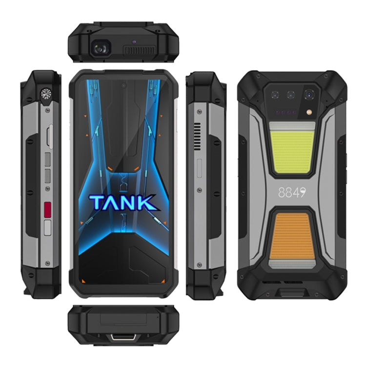 Unihertz 8849 Tank 2 Pro Night Vision Projector Rugged Phone, 12GB+256GB, 6.79 inch Android 14 MTK6789 Octa Core, Network: 4G (Black)