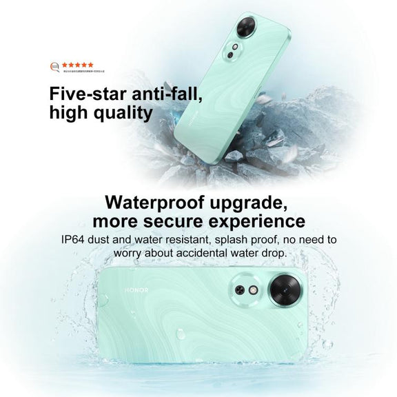 Honor Play 60, 6GB+128GB, Side Fingerprint, 6.61 inch MagicOS 9.0 Dimensity 6300 Octa Core, Network: 5G, OTG (Cyan)