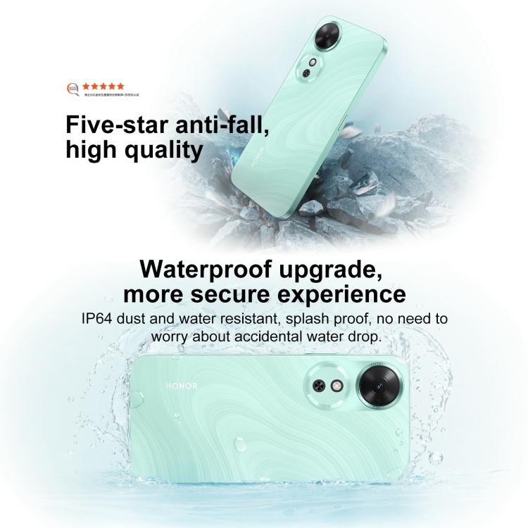 Honor Play 60, 8GB+256GB, Side Fingerprint, 6.61 inch MagicOS 9.0 Dimensity 6300 Octa Core, Network: 5G, OTG (Cyan) - free shipping - PMc TechLife - Order now!