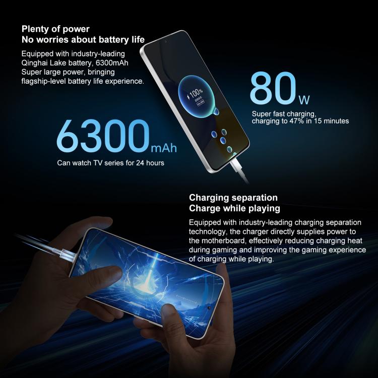 Honor X60 GT, 12GB+256GB, In-screen Fingerprint, 6.7 inch MagicOS 9.0 Android 15.0 Snapdragon 8+ Gen 1 Octa Core, Network: 5G, OTG, NFC (Blue)