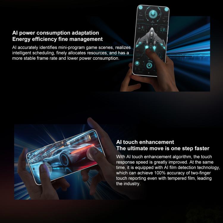 Honor X60 GT, 12GB+512GB, In-screen Fingerprint, 6.7 inch MagicOS 9.0 Android 15.0 Snapdragon 8+ Gen 1 Octa Core, Network: 5G, OTG, NFC (Black)