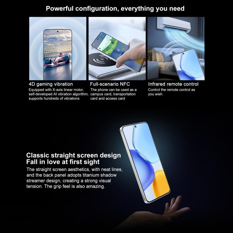 Honor X60 GT, 12GB+512GB, In-screen Fingerprint, 6.7 inch MagicOS 9.0 Android 15.0 Snapdragon 8+ Gen 1 Octa Core, Network: 5G, OTG, NFC (Black) - free shipping - PMc TechLife - Order now!