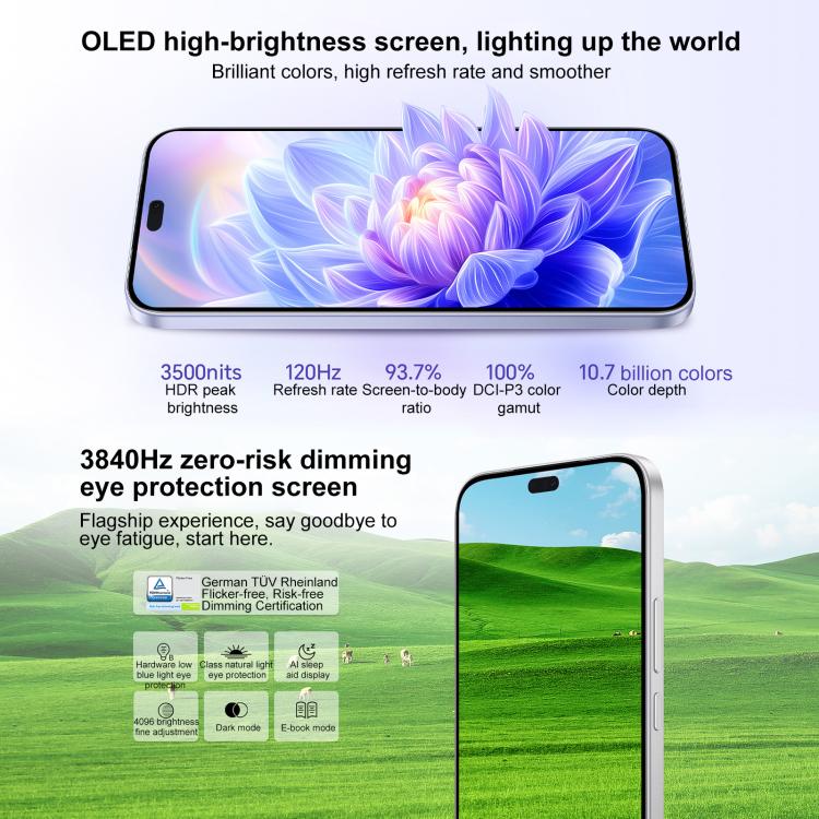 Honor X70i, 8GB+256GB, In-screen Fingerprint, 6.7 inch MagicOS 9.0 Android 15.0 Dimensity 7025 Ultra Octa Core, Network: 5G, OTG, NFC (Purple)