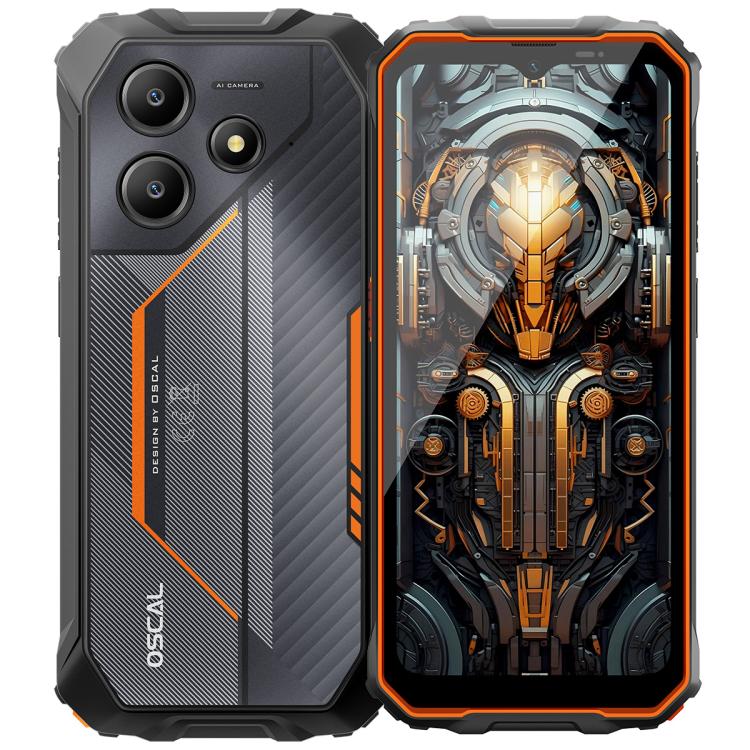 Blackview Oscal Marine 2, 4GB+64GB, 6.56 inch Android 15 Unisoc UMS9230E T615 Octa Core, Network: 4G, OTG, NFC (Orange) - free shipping - PMC TechLife - Order now!