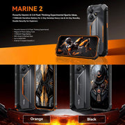 Blackview Oscal Marine 2, 4GB+64GB, 6.56 inch Android 15 Unisoc UMS9230E T615 Octa Core, Network: 4G, OTG, NFC (Orange)