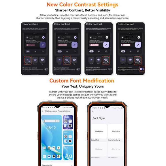 Blackview Oscal Marine 2, 4GB+64GB, 6.56 inch Android 15 Unisoc UMS9230E T615 Octa Core, Network: 4G, OTG, NFC (Black)