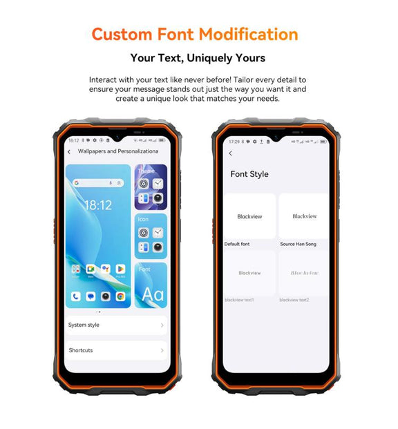 Blackview Oscal Marine 2, 4GB+64GB, 6.56 inch Android 15 Unisoc UMS9230E T615 Octa Core, Network: 4G, OTG, NFC (Orange)
