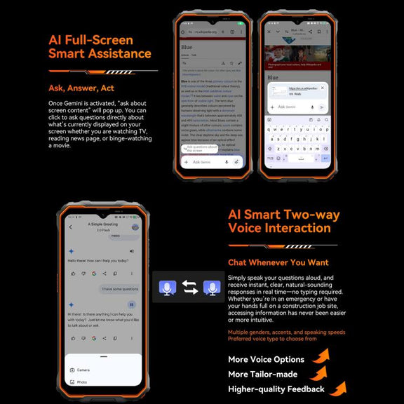 Blackview Oscal Marine 2, 4GB+64GB, 6.56 inch Android 15 Unisoc UMS9230E T615 Octa Core, Network: 4G, OTG, NFC (Orange)