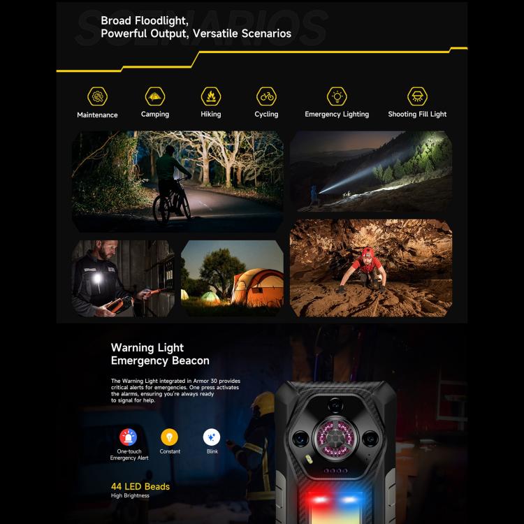 Ulefone Armor 30, 12GB+512GB, Night Vision, IP68/IP69K Rugged Phone, 6.95 inch Android 15 MediaTek Helio G100 Octa Core, Network: 4G, NFC, OTG (Black) - free shipping - PMC Jewellery - Order now!